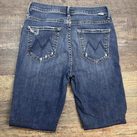 Mother Jeans Women's 26 Insider Crop Step Chew Distressed Dancing On The Coals - Picture 4 of 16